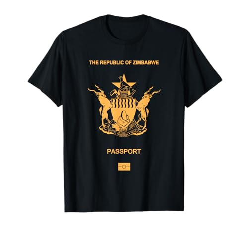 Zimbabwe,Zimbabwe passport,Zimbabwe flag. T-Shirt