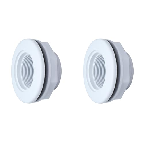 2 Piezas G1 – 1/2 Racor de retorno de entrada a la piscina fuera del suelo, conector de retorno de agua de la piscina para piscina, spa, fuente caliente, hidroterapia, spa