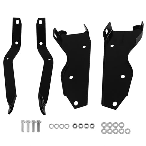 labwork Rear Bumper Brackets Black Replacement for F-100 F-250 F-350 1964-1979