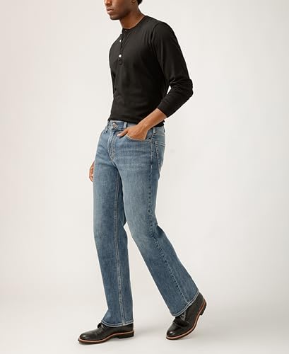 Image of Silver Jeans Co. Men's Zac Relaxed Fit Straight Leg Jean - Legacy