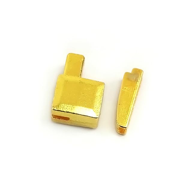 20/50 Sets Metall-Reißverschlussstopper 3# 5# 8# 10# Tasche Kleidung Abschließbarer Reißverschlussschieber Endverschluss Nähen Reparaturset DIY-Hardware-Zubehör-ZA162-Gold, Nr. 10, 50 Sets