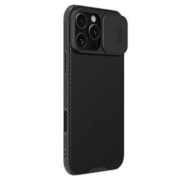 Nillkin Capa Anti Impacto Camshield Pro Compatível com iPhone 16 (Preto, iPhone 16 Pro Max)