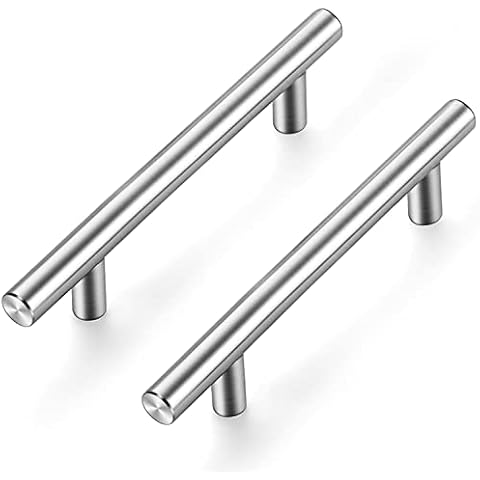 Ravinte Cabinet Handles Brushed Nickel 6" Overall Length Pulls for Kitchen Hardware 3-3/4 Inch Hole Center Satin Nickel Kitchen Cabinet Pulls 15 Pack Cover