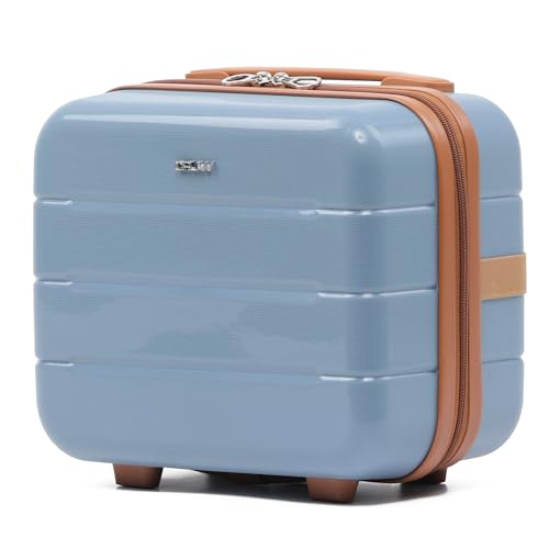 CRUW Carry-On 12" Carrying Case Hard Shell Cosmetic Case Lightweight Cabin Bag Durable Polypropylene Luggage Underseat Free Carry for Ryanair, Wizz, easyJet & More!