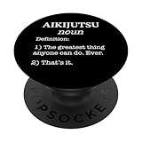 Aikijutsu für Anfänger/lustige gefälschte Definition! PopSockets mit austauschbarem PopGrip