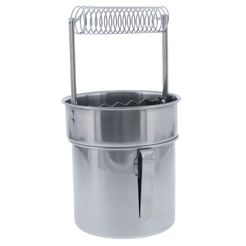 U.S. Art Supply Stainless Steel Paint Brush Washer with Wash Tank, Spiral Holder, and Sediment Grate - Oil Paint Brush Cleaner for Artists