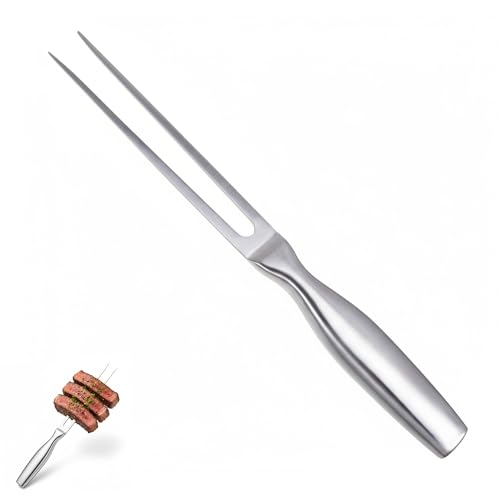 Tranchiergabel & Fleischgabel aus Edelstahl 27cm, Grillgabel mit komfortabler Griff, Professioneller Multifunktionales Kochgabel, Grillgabel Servier...