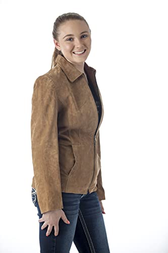 REED Women's Genuine Suede Leather Fashion Jacket4