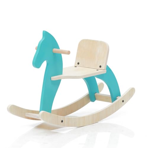 Image of Traditional Rocking Horse- Blue