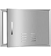 VEVORbrand Outdoor Kitchen Door 33W X 23H Inch, 304 Stainless Steel Double Bbq Access Door Bbq Island Door For Outdoor Kitchen