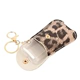 Vaguelly 1 Stück Tragbarer Flaschen Schlüsselanhänger mit PU Hülle Schlüsselanhänger für...