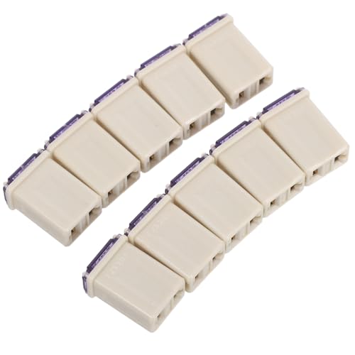 10 Micro fusibles cuadrados para coche con perfil bajo y protección plástica