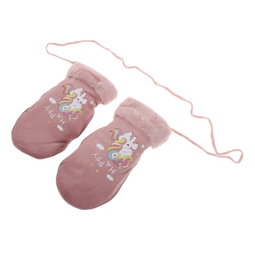 Guantes de esquí para niñas impermeables con aislamiento térmico para deportes de invierno