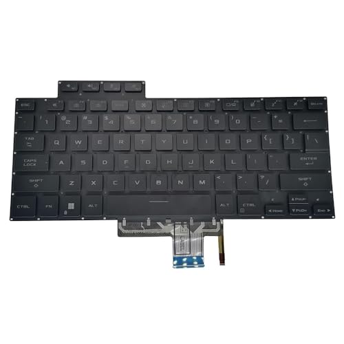 ROG Flow X16 GV601 GV601R GV601RE GV601RM GV601RW�p US RGB�o�b�N���C�g�L�[�{�[�h �J���t���o�b�N���C�g�L�[�{�[�h V202526P