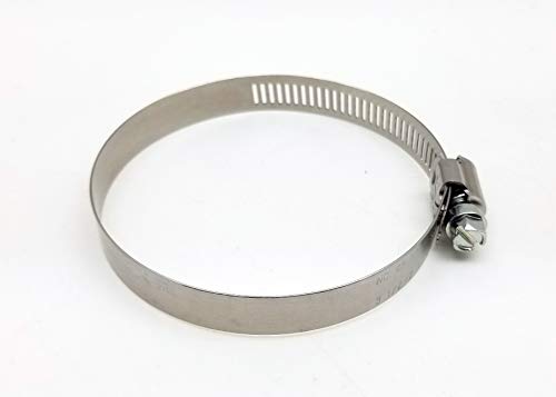 Autobahn88 Adjustable Stainless Steel Worm Gear Hose Clamp/German Type Hose Clamp, Diameter Open Range=80-100mm (3.2-4") (Pack of 4)