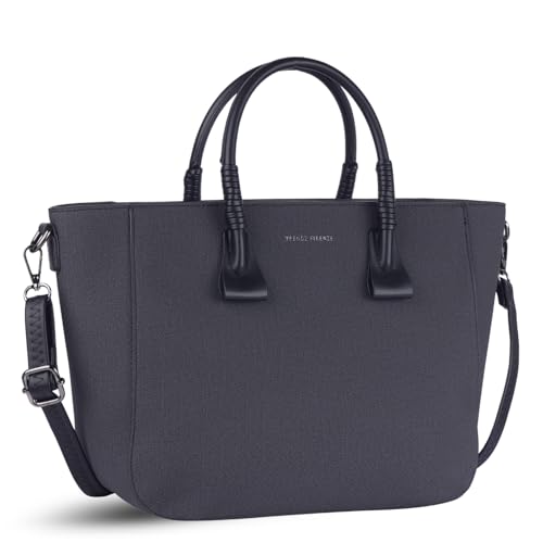Trendz Firenze Essenza Tote Bag for Women, Laptop Tote Bag, Satchel Handbag, Detachable Shoulder Strap, Zip Closure, Office Work Travel Bag, For Women