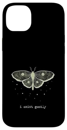 Pretty Moth - "i exist gently" ? ���_���A�C�f���e�B�e�B���b�Z�[�W �X�}�z�P�[�X iPhone 14 Plus �p