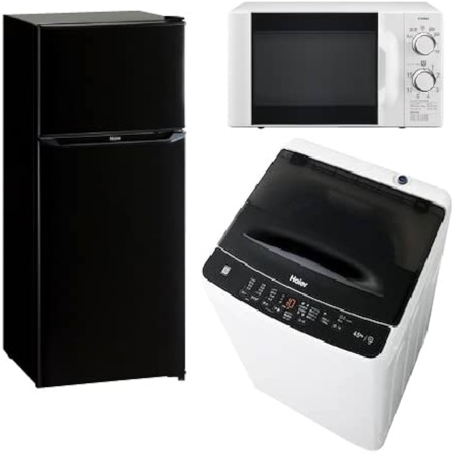 Amazon.co.jp: 新生活 家電セット 冷蔵庫 洗濯機 電子レンジ 3点セット