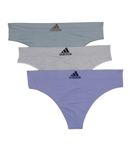 Image of adidas womens Seamless Thong Underwear 3-pack