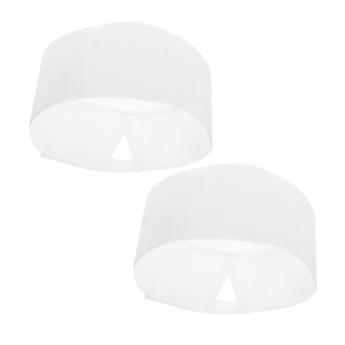 Operitacx 10 Pezzi Cappello da Chef Unisex Bianco in Cotone e Poliestere