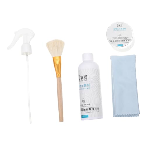 Wakauto 1 Set Piano Cleaning Kit Maid Cleaning Brush Piano Wiping Cloth Dust Brush for Piano Cleaning Supply for Instrument