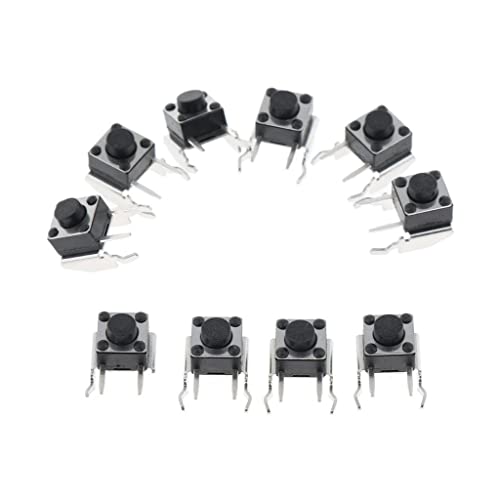 Image of CALANDIS for Xbox 360 One Controller LB /RB Tactile Switch Bumper Button Replacement, Black, Pack of 10 | Controllers & Attachments | Video Game Accessories