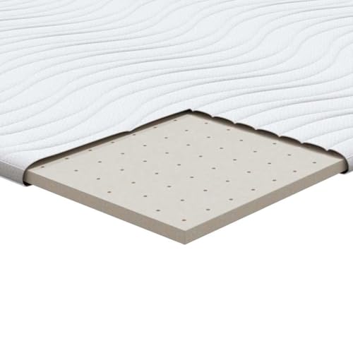 Cubrecolchón para cama con somier de látex ergonómico y tejido extrasuave 8