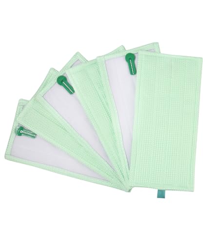 Zaxiva Lot de 6 Chiffons de Rechange pour Vorwerk Kobold MF600 SP600 SPB100 SP7 SP600S en Microfibre,serpillère Tête de serpillère Chiffon de Nettoyage,Réutilisables et Lavable