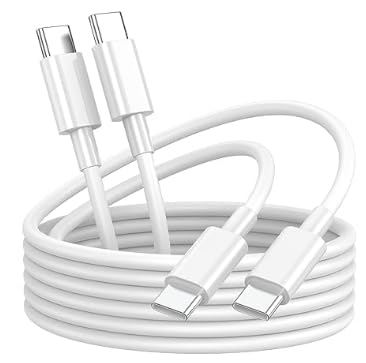 Cavo da USB C a USB C 2Pz 1.8 metri USB C Tipo C Cavo PD 60W USB C Tipo-C Carica veloce per iPhone 16 15 Pro Max Plus/Samsung Galaxy/iPad Pro/Macbook/Google Pixel