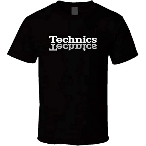 Photo de Technics T Shirt DJ 1200 Turntable Music House Techno Electronic Hip Hop Black 3XL