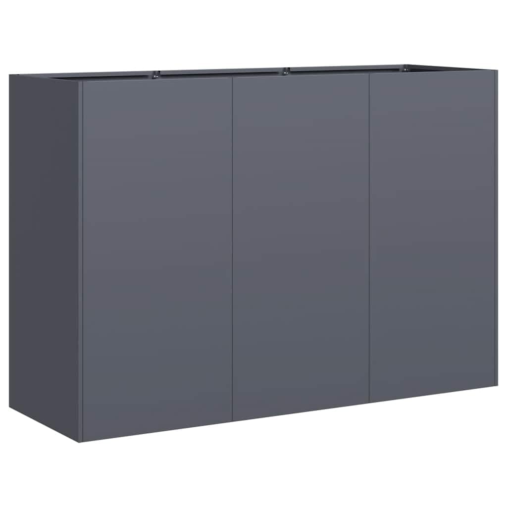 vidaXL Planter Anthracite 120x40x80 cm Cold-rolled Steel, plant pot, plant stand, raise bed, planter stand, plant tray, garden planter