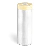 ★ 【Elección ideal】Plastico protector,con cinta adhesiva, de gran calidad y resistencia.