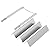SHINESTAR Grill Replacement Parts for Weber Spirit & Spirit II 200 Series with Front Control, E/S 210, E/S 220 (2013 and Newer), Stainless Steel 7635 Flavorizer Bars and 69785 Burner Tubes Set