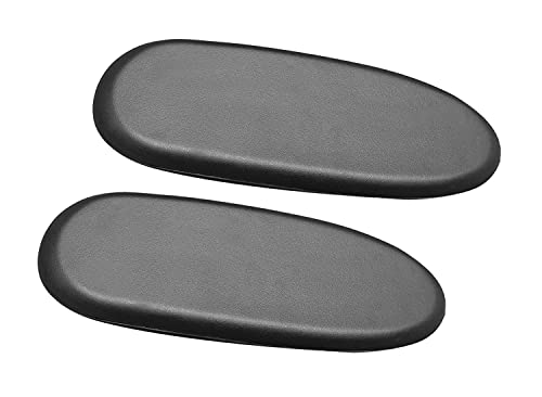 Image of Office Chair Replacement Plastic Arm Pads, Chair Armrest Pads for Supporting Arms and Elbow with 4 Free Screws, Black (Black 3)