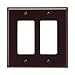 Cooper Wiring Devices PJ262B Wallplate 2G Decorator Poly Mid BR