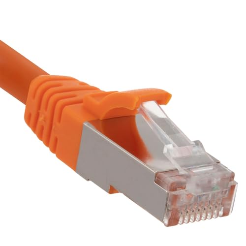 Cable Ethernet NavePoint CAT6A Patch Cord 5 ft Naranja miniatura 4