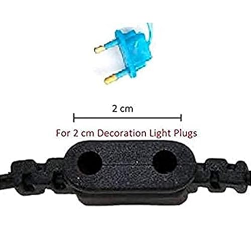 Image of Jointer Wire for LED /Rice Lights Ladi 10 Female Sockets Celebrations Connector Do Festival Light Diwali Decoration Easily for Your Home (2Meter Jointer Color May Very) (Set Of 1)