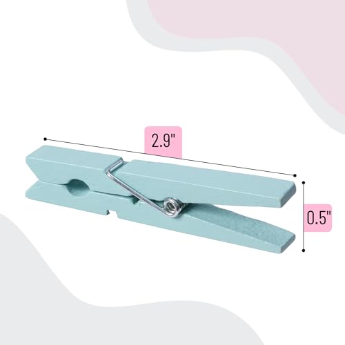 image for Mr. Pen- Wooden Clothes Pins, Natural Wood, 50 Pack, 2.9 Inch, Pastel 