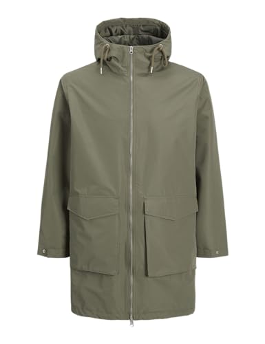 JACK & JONES Jjsky Light Parka, Verde Oliva, M Hombres