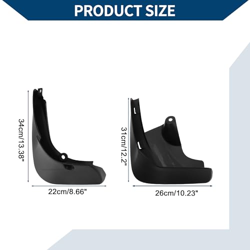 Image of Mud Flaps Splash Guards W /Mount Accessories for Mercedes-Benz S Class 2015-2020 Front and Rear Mud Guards 1 Set