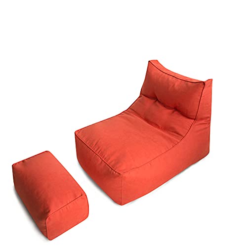 Funda para puf o sillón de Pera (sin Relleno), Color Naranja
