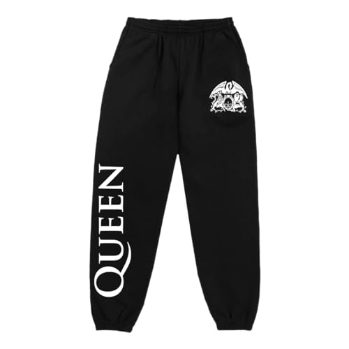 Queen Official Merch Crest Sweatpant, Black