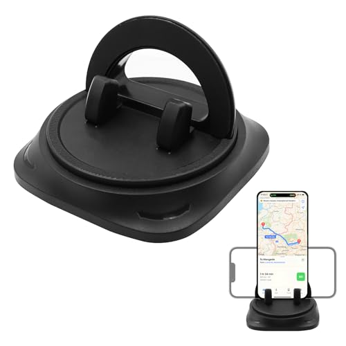 ZHIQIN Support Téléphone Voiture pour Tableau de Bord Rotatif à 360 ° en Universel Support Portable Voiture Porte Telephone Voiture Silicone Antidérapant...