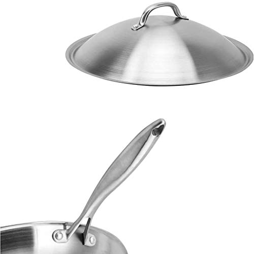 Wok de acero inoxidable 36 cm con tapa miniatura 5