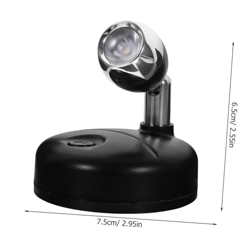 Foco LED de interior regulable a pilas Kisangel negro mini pack de 2 luces direccionales para pared 2