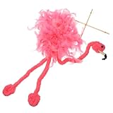 Flamingo Doll Plush String Puppet 22.4 Inch Interactive Pink & Green Marionette Toy for Kids Handcrafted Soft Plush Animal Puppet for Play Performance Storytelling