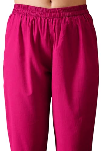 Image of Truvon Fashions Stylish Women's Co-Ord Kurta with Pant Set Cotton Floral Kurti for Women