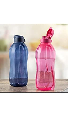Tupperware Juego de 2 botellas ecológicas de plástico de 2 litros