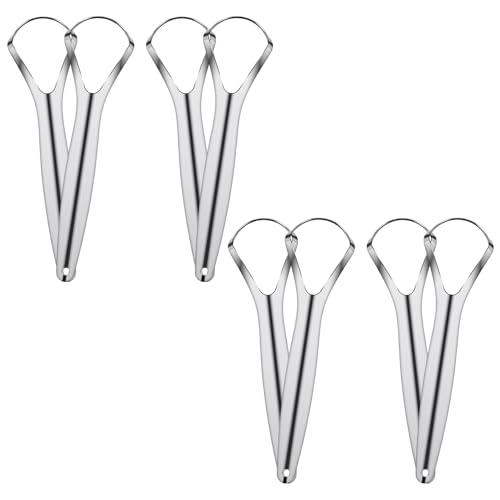 8 raspadores de lengua de acero inoxidable, limpiador de lengua de cabeza ancha, herramienta de limpieza de lengua para reducir el mal aliento, raspadores de lengua para un aliento fresco