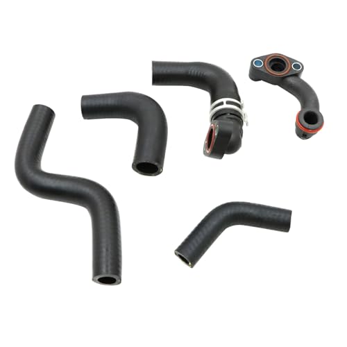 ATUOTPO 5pcs Radiator Coolant Pipe Hose Kit Compatible with Jeep Grand Cherokee 2014-2019# 68253365AA 68211250AA 68211200AC 68147604AA 68252326AF